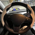 RYANSTAR RACING Steering Wheel Cover ABS Compatible with Tesla Model 3 Model Y 2016-2023 Steering Wheel Wrap Protector No Slip (White)...