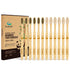 Biodegradable Eco-Friendly Natural Bamboo Charcoal Toothbrushes, FSC Certified and PETA Approved - 12 Count...