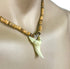 Hawaiian Jewelry Tan Coconut Bead Large Resin Shark Tooth Necklace from Hawaii...
