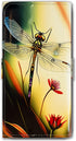 Bcov Galaxy S24 Case,Colorful Dragonfly Style Leather Flip Phone Case Wallet Cover with Card Slot Holder Kickstand for Samsung Galaxy S24...