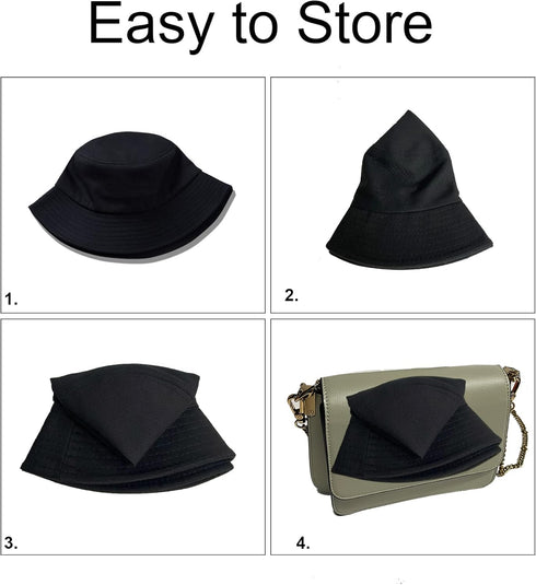 PFFY Bucket Hat for Women Men Cotton Summer Sun Beach Fishing Cap...
