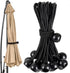 12 Pcs Patio Umbrella Bungee Cords with Balls Securing Straps,18 x 1 inches Black Reusable Patio Umbrella Strap?Multipurpose Securing Straps...
