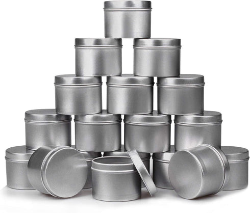 DINGPAI Candle Tin 18 Piece, 4 oz, Candle Containers for DIY Candle Making...