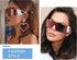 FEISEDY Oversized Flat Top Futuristic Wrap Sunglasses One Piece Goggles for Women Men Fashion Shades B4054...