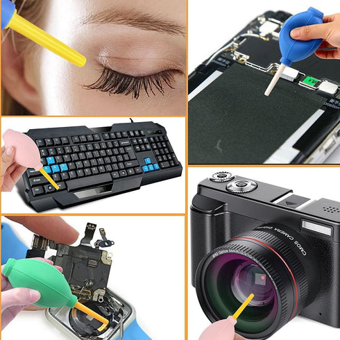 6 Pcs Silicone Air Blower Blowing Ink Air Blower for Card Making Dispersing Blowing Dust Removal Ash Removal Gas Blowing Hand Held Cleaning Tools ...