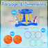 Pool Floats Toys Games Set, 2-in-1 Floating Pool Basketball Hoops & Pool Ring Toss Game, Fun Summer Water Games Pool Toys for Kids Ages 8-12, Teen...