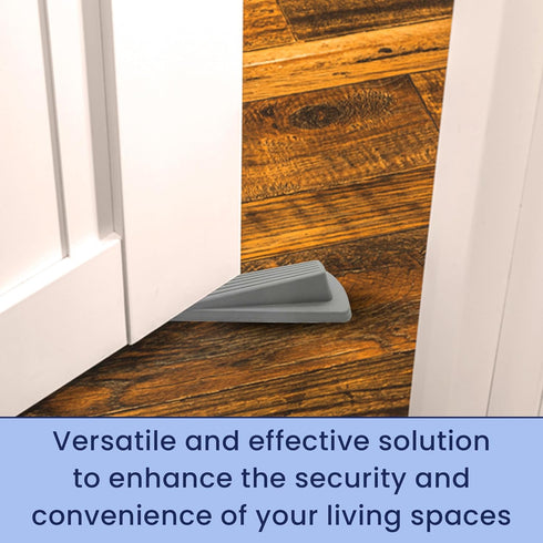 Door Stoppers for Bottom on Floors - for Carpet, Tile, Concrete & Wood - Holds Open & Prevents Lock-Outs - Home Improvement Accessories - Pack of ...