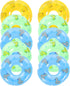 Toyvian 10pcs Mini Swim Rings Doll Lifebuoy Inflatable Doll Inflatable Toy Mini Swim Tube Pool Toys Doll Girl Supplies Aid Float Rings Swimming To...