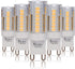 Simba Lighting G9 LED Light Bulb (5 Pack) 4W T4 40W Halogen Replacement for Pendants, Ceiling Lights, Desk Lamp, Wall Sconce, 120V JCD Bi-Pin Base...