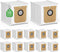 10 Pack Replacement Dust Bags for eufy L60/ L50 Hybrid Robot Vacuum with Self Empty Station, 2.5L L60/ L50 Replacement Bags for Haier H9+, Conga H...