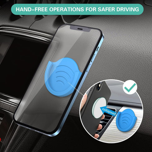 pop-tech Phone Grip for Socket Holder, 2 Pack Silicone Car Phone Mount Adhesive for Collapsible Grip & Stand with 3M Adhesive Replacement for Car ...