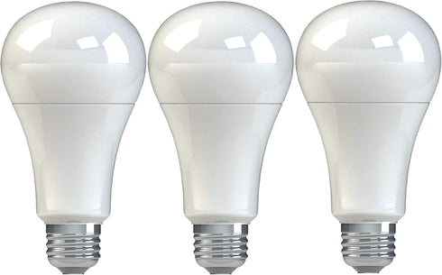 GE Lighting 99202 Frosted General Purpose Classic Shape A21 Daylight LED 16-Watt (100-Watt Replacement), 1520-Lumen Medium Base, 3 Count (Pack of ...