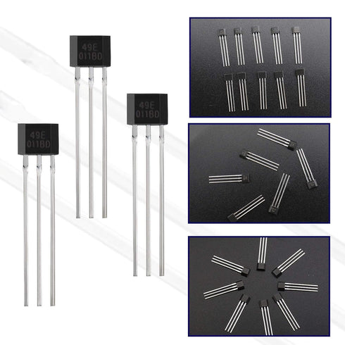 SING F LTD 20Pcs 49E OH49E SS49E Linear Hall Effect Sensors S49E TO-92 3 Pins Sensor Element Switch for Electric Vehicle Motor Repair...