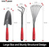 FLORA GUARD Garden Tools Set? 6 Pieces Heavy Duty, Large size Gardening Hand Tools, Sturdy & Durable, Classic Utility Tools for Planting and Maint...