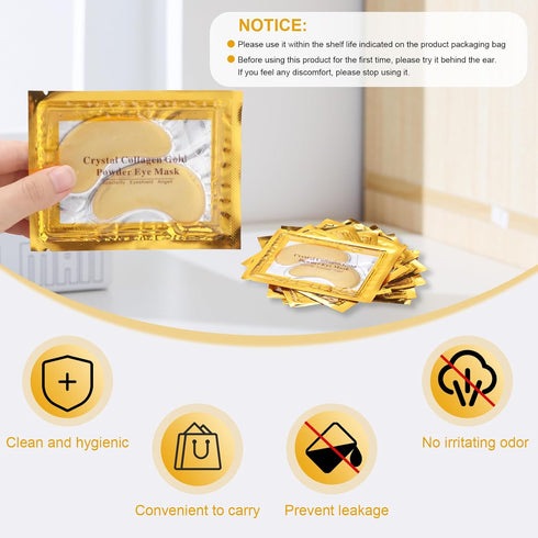 PITHER Under Eye Patches, 20pcs Eye Masks for Dark Circles and Puffiness Wrinkles with Collagen Hydrating 24k Gold Eye Patches for Eye Bags Around...