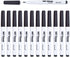 TWOHANDS Wet Erase Markers Ultra Fine Tip,0.7mm,Low Odor,Extra Fine Point,Black,Whiteboard Markers for Office,Home,or Planning Dry Erase Board,207...