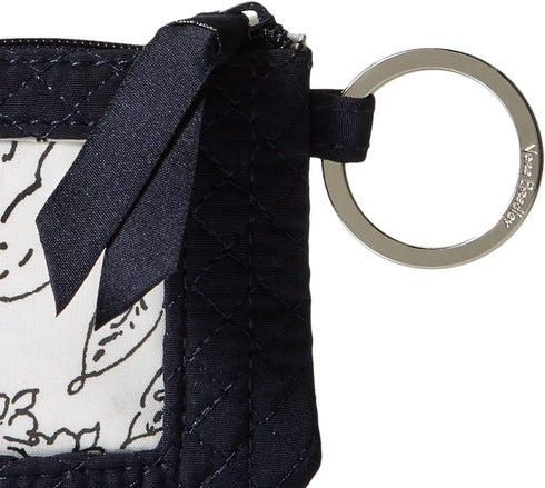 Vera Bradley Women's Microfiber Zip ID Case Wallet, Solid Navy, One Size...