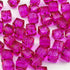 100pcs 8mm Crystal Glass Cube Beads Square Glass Beads Crystal Spacer Beads for Bracelets Necklace Earring DIY Jewelry Making Craft(Rose Red)...