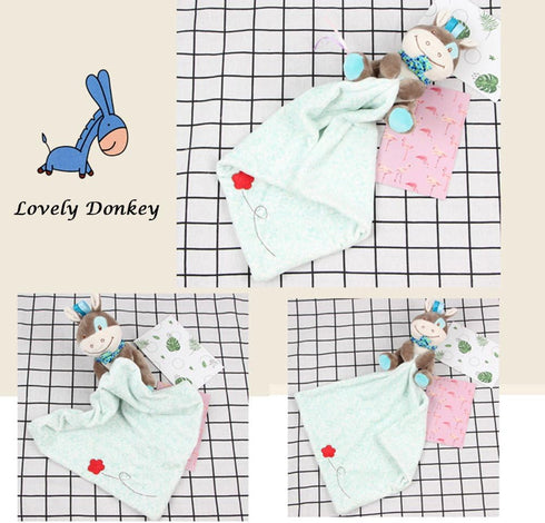LETTON Toys Horse Snuggler,Baby Blankie Plushy Security Blanket(Green)...