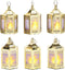 LampLust Gold Mini Lanterns for Centerpieces, 6 Pack LED Star Lantern, Batteries Included, Small Ramadan Lanterns Decorative Indoor, Ramadan Decor...