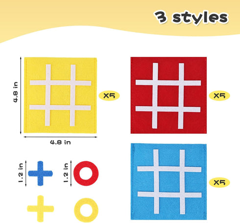 LovesTown 30PCS Tic Tac Toe Board Game, Mini Strategic Board Game for Kids Family Classic Educational Toys Indoor Party Game for Goodie Bag Stuffe...