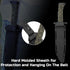 15" Fixed Blade Tactical Knives with Sheath, Stainless Steel Survival Hunting Bushcraft Full Tang Non-Slip Handle Knife with Serrated Blade Back f...