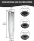 Gear Stick Shifter Knobs,Heavy Weighted Shift Knob Car Shift Head Knob with 3 Threaded Adapters,Aluminum Alloy Car Gear Weighted Stick Shift Lever...