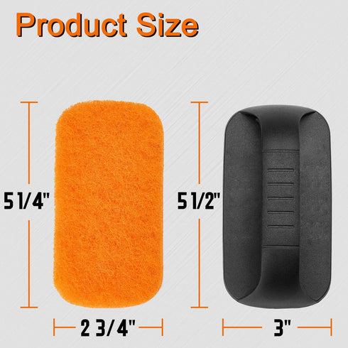 16-Piece Griddle Cleaning Kit for Blackstone, Flat Top Grill Cleaner - 15 Scrubber Pads and 1 Handle, Easy Cleaning on Hot or Cold Surfaces...