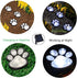 Paw Print Solar Outdoor Lights, Solar Lights Outdoor Waterproof Dog Paw Lights(Set of 4), Cat Puppy Animal Garden Lights Path Paw Lamp Walkway Lig...