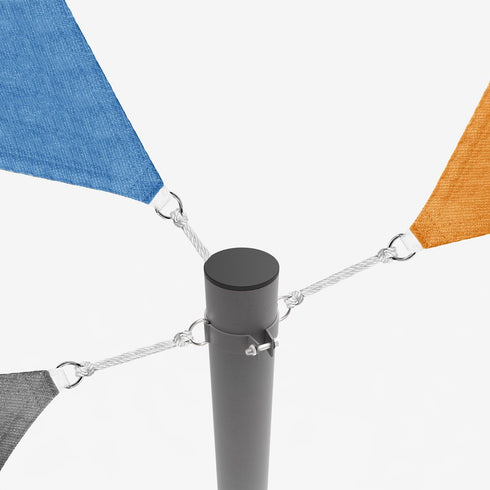 E&K Sunrise 3" Diameter D-Ring Clamp for Sun Shade Sail Pole Accessories, Sun Shade Sail Pole, Canopy Support Poles...