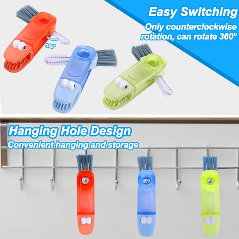 4 in 1 Cup Lid Gap Cleaning Brush Set,Multifunctional Water Bottle Lid Cleaner Brush,3 Pack Water Bottle Crevice Cleaning Tool,Tumbler Lid Cleaner...