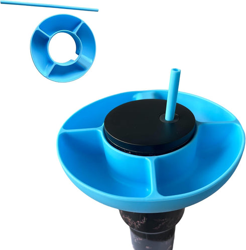 Silicone Snack Bowl for Stanley 40 oz Tumbler, Snack Tray Compatible with Stanley Tumbler H2.0, Includes Silicone Straw, 3D Stickers, Stanley Cup ...