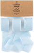 Vitalizart Light Blue Chiffon Silk Ribbon 1" x 21Yd Fringe Fabric Eco-Friendly Package (3 Rolls *7Yd) for Wedding Invitations, Bridal Bouquets, De...