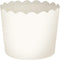 Scalloped White Large Baking Cups - (Pack Of 16) - Elegant Paper Cupcake Liners For Parties & Celebrations...