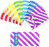 Bright Color Striped Paper Bags Rainbow Party Bags for kids’ Birthday Party Baby shower Wedding (3.5×2.3×7 in 50CT)...