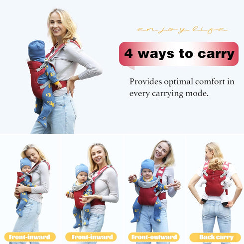 Baby Carrier Newborn to Toddler, Cozy Baby Wrap Carrier(8-32lbs), Adjustable Infant Carrier, Lightweight Baby Holder Wrap Carrier, Baby Sling Carr...