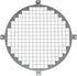 Repa Market 8" Inch Galvanized Steel Round Crawl Space Vent Grid - Inlet Outlet Ventilation Guard - Universal Metal Air Supply Exhaust Protection ...