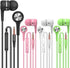 YNR 4 Pairs Wired Earbuds with Microphone & Volume Control, in Ear Earphones, Noise Islating High Definition, for 3.5mm Jack iPhone iPad iPod Sams...
