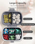Holii Travel Pill Organizer, 8 Compartments Portable Pill Case, Daily Pill Box to Hold Vitamins, Small Pill Container for Pocket Purse Medicine Or...