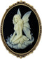 Hummingbird Brooch Pin Shield Decor Antique Brass Cameo Fashion Jewelry Pouch for Gift...