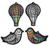 S&S Worldwide-PS1417 Velvet Art Everyday Ornaments (Pack of 24)...