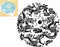 Alinacutle Two Dragons Metal Stencils,Wood Burning Stencils,Stainless Steel Stencils Kit,Templates Tool for Wood Carving,Engraving and Scrapbookin...
