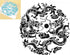 Alinacutle Two Dragons Metal Stencils,Wood Burning Stencils,Stainless Steel Stencils Kit,Templates Tool for Wood Carving,Engraving and Scrapbookin...
