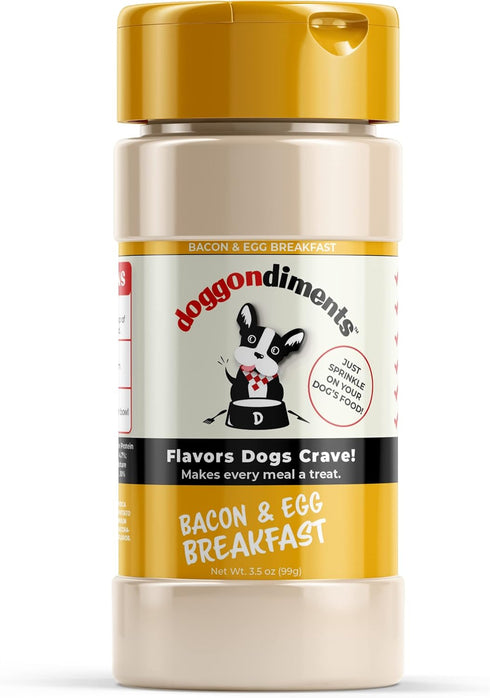 Bacon & Egg Breakfast Dog Food Topper, Fun People Food Flavors, Powder, Small & Large Breeds, Made in USA...