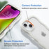 Anuck for iPhone 14 Plus Case Wavy Edge Clear Back Design, Anti-slip Grip Cute Wave Curly Frame Shape Shockproof Soft TPU & Hard Bumper Protective...