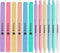 Bible Highlighters and Pens No Bleed, 12 Pcs Pastel Highlighter Set and Ballpens (Black Ink), No Bleed Highlighters for Bibles Study Journaling Sc...