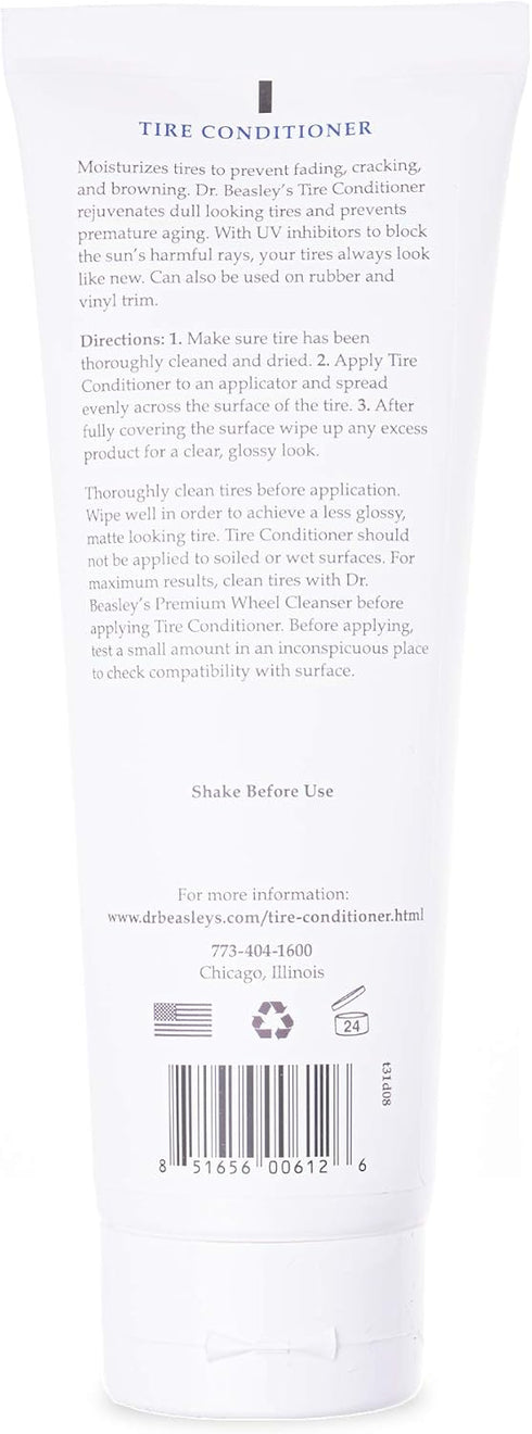 Dr. Beasley's Tire Conditioner 8 fl oz - Keeps Tires Looking New, Prevents Fading & Cracking, Resists UV, Restores Moisture & Color, Control Level...