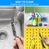 4TH Multi-Purpose Hard Bristle Crevice Cleaning Brush -Deep Reach Gap Cleaning Tool for Household Use -Versatile, Durable, Thin Brush to Clean Tig...