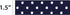 Offray 153091 1.5" Wide Grosgrain Craft and Decorative Ribbon, 9-Foot Spool, Navy Blue Polka Dot...