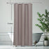 AooHome Stall Size 36x72 Inch Shower Curtain Liner, Half Size Solid Shower Curtain with Hooks, Weighted Hem, Waterproof, Chocolate...